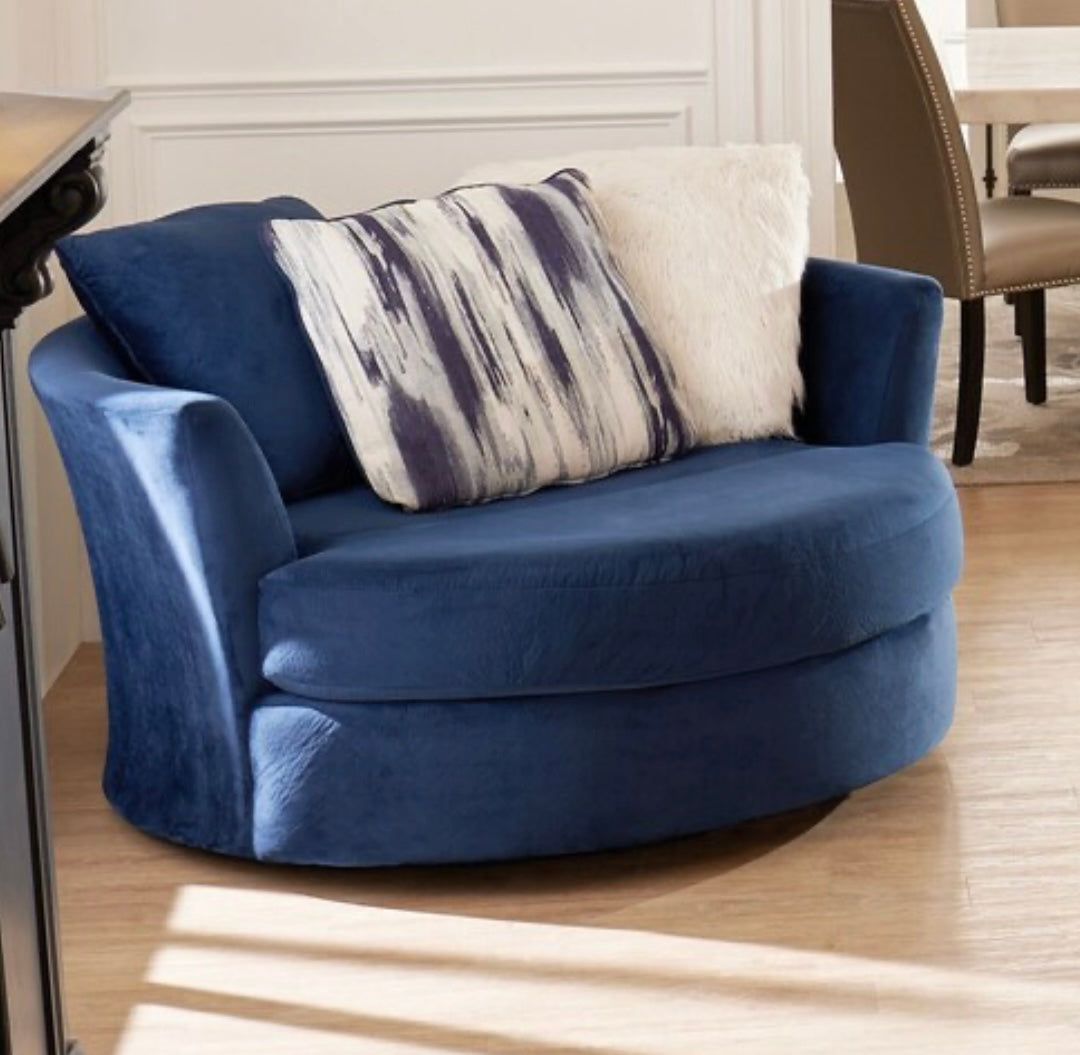 Cordelle Left Arm Facing Sectional + Chaise (Includes Matching Swivel Chair)