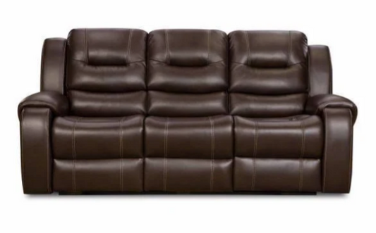 Three Seat Recliner with Powered Console