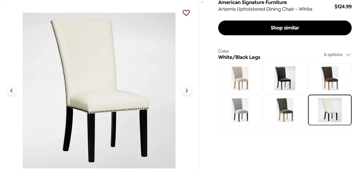 Artemis Marble Dining Table + (6) Piece Artemis Chair Set
