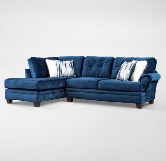 Cordelle Left Arm Facing Sectional + Chaise (Includes Matching Swivel Chair)