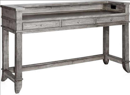 Hazel Gray Gameday Console with Stools
