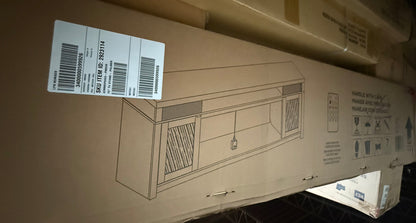 76” Palmer TV Stans with Fireplace, Remote + Bluetooth Compatible