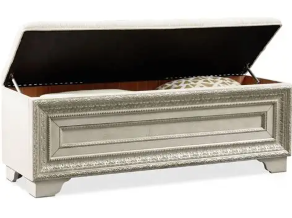 Valentina Champagne Storage Bench
