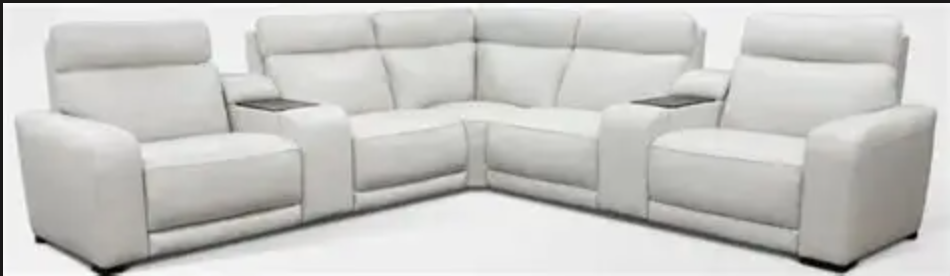 Summit Triple Power Reclining Sectional with Immersive Sound