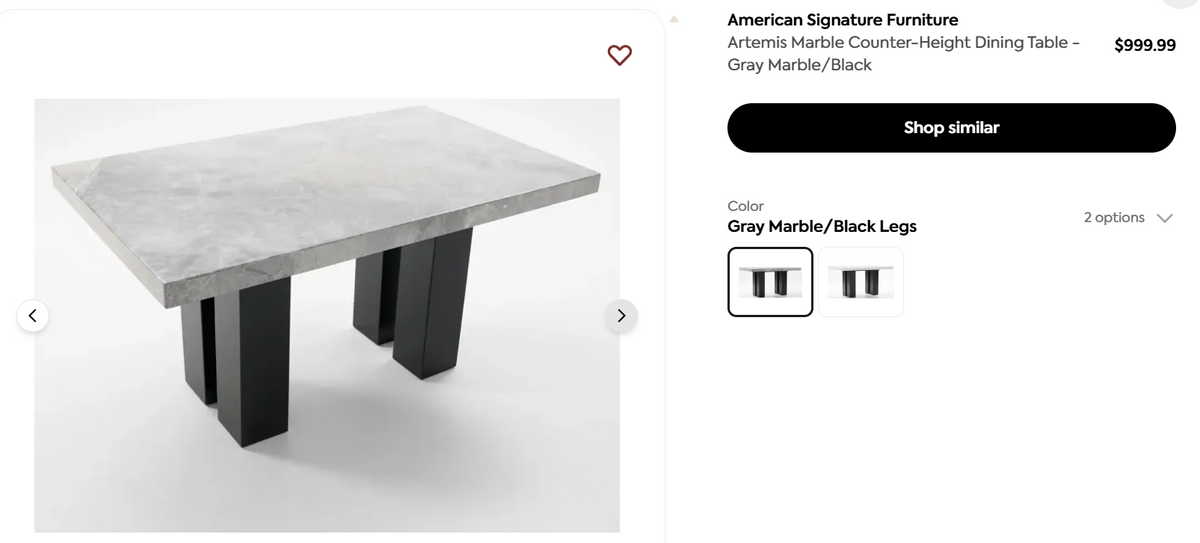 Artemis Marble Table
